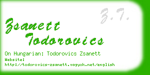 zsanett todorovics business card